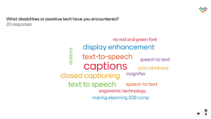 Houston What Disabilities or Assistive Tech Have You Encountered?