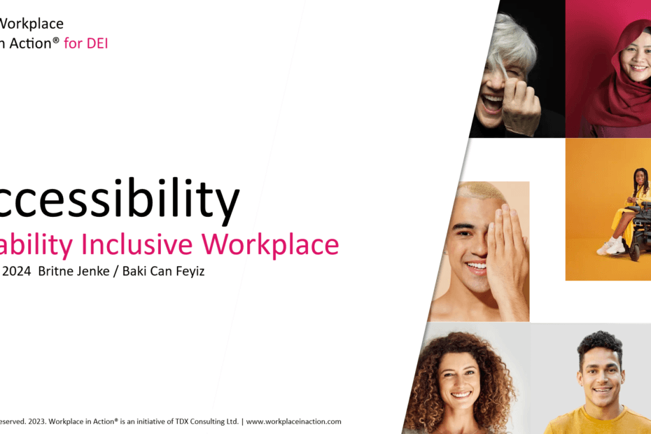 Accessibility & Disability Inclusive Workplaces cover slide