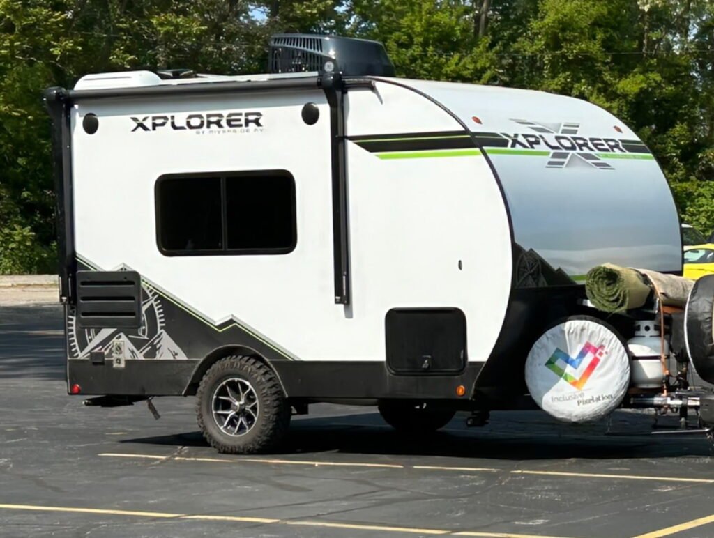 Carmen the Camper, a white Riverside Xplorer