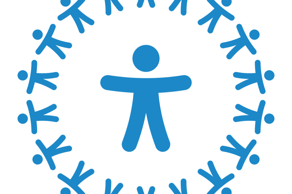 blue accessibility icon